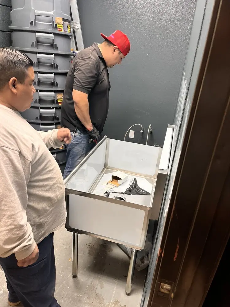 Commercial plumbing and sink installation in Pine Neck